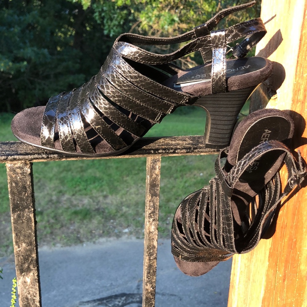 Dressy heeled sandals